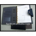 Fashion a4 leather organizer notebook with customize design